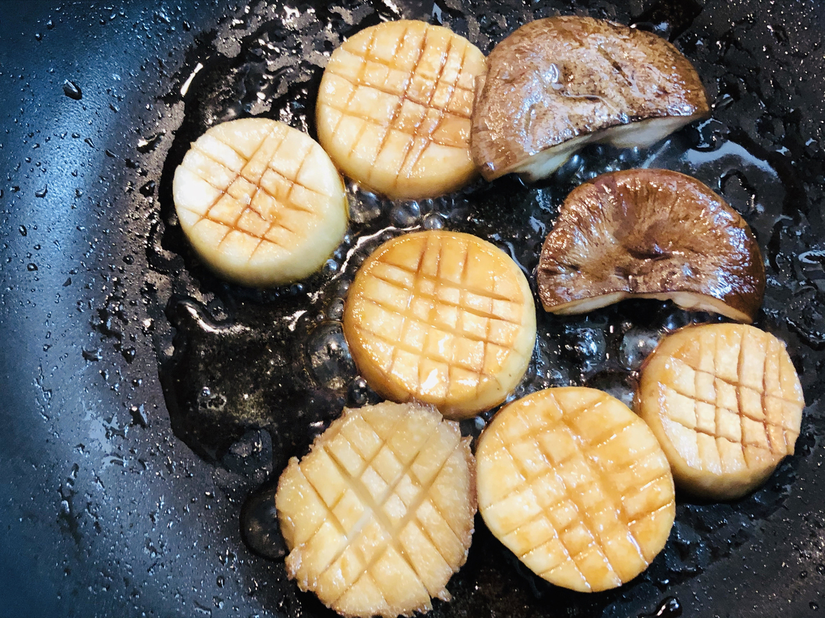 エリンギのホタテ焼き