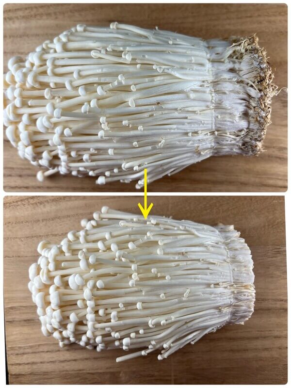 エノキタケのカット