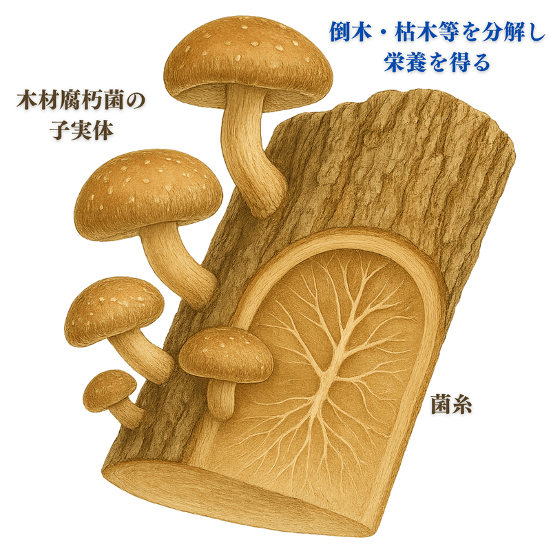 木材腐朽菌の子実体