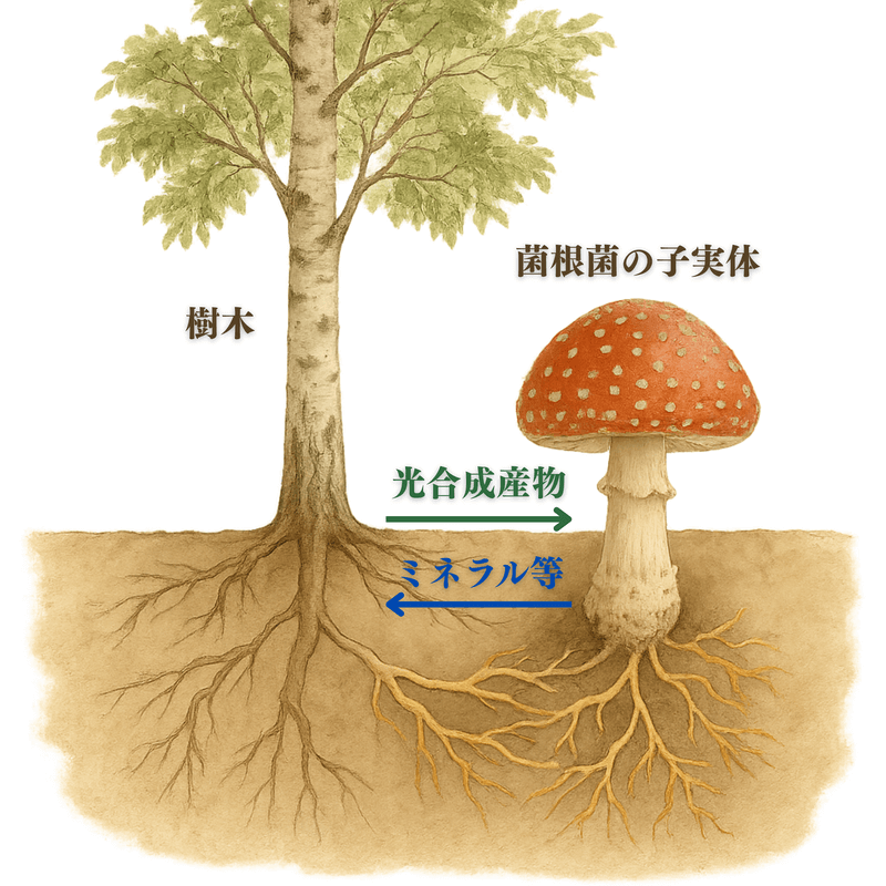 菌根菌の子実体